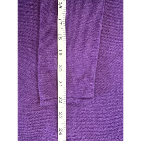 Eileen Fisher Royal Purple Merino Wool V-Neck Sweater Women’s Size XS - Picture 6 of 8